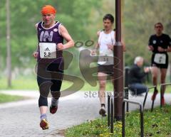 1.Ingolstädter Swin & Run am Wonnemar von der Triathlon Abteilungg des ESV Ingolstadt - Klaus Meier vom MTV IN auf der Strecke