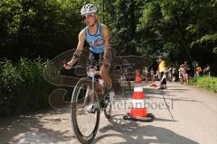 Triathlon Ingolstadt 2013 am Baggersee - Olympische Distanz Start zum Radfahren
