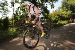 Triathlon Ingolstadt 2013 am Baggersee - Olympische Distanz Start zum Radfahren