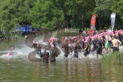 Triathlon Ingolstadt 2013 am Baggersee - Start Olympische Distanz