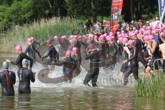 Triathlon Ingolstadt 2013 am Baggersee - Start Olympische Distanz