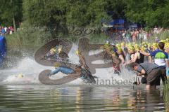 Triathlon Ingolstadt 2013 am Baggersee - Start zur Short-Distanz