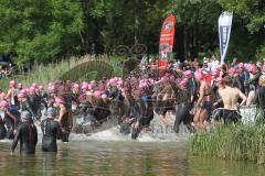 Triathlon Ingolstadt 2013 am Baggersee - Start Olympische Distanz