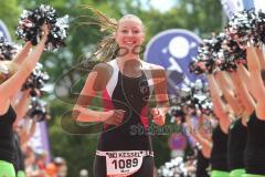 Triathlon Ingolstadt 2013 am Baggersee - Zieleinlauf 3. der Damen, Maria Paulig