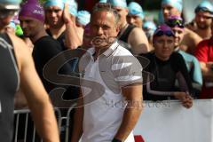 Triathlon Ingolstadt 2015 - Baggersee - Organisator Gerhard Budy