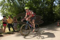 Triathlon Ingolstadt 2015 - Baggersee - Olympische Distanz, Radfahren Start Strecke