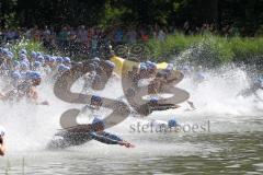 Triathlon Ingolstadt 2015 - Baggersee - Start zur Olympischen Distanz, Schwimmen