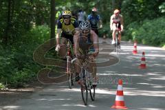 Triathlon Ingolstadt 2015 - Baggersee - Olympische Distanz, Radfahren Start Strecke