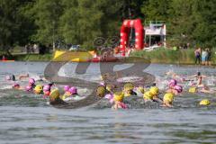 Triathlon Ingolstadt 2015 - Baggersee - Start zur Sprint Distanz Schwimmen