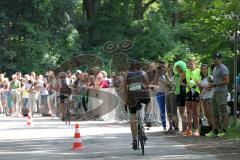 Triathlon Ingolstadt 2015 - Baggersee - Olympische Distanz, Radfahren Start Strecke