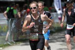 Triathlon Ingolstadt 2015 - Baggersee - Mittel Distanz - Laufen Heike Funk