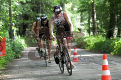 Triathlon Ingolstadt 2015 - Baggersee - Sprint Distanz, Radfahren, weg zur Wechselzone