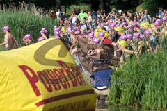 Triathlon Ingolstadt 2015 - Baggersee - Start zur Sprint Distanz Schwimmen