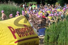 Triathlon Ingolstadt 2015 - Baggersee - Start zur Sprint Distanz Schwimmen