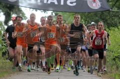 Laufcup 2012 - Hellerberglauf Buxheim - Start Sieger vorne weg