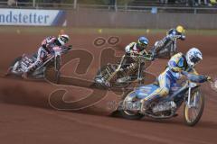 Speedway - Vierländer Vergleichskampf in Neustadt/Donau - Michael Härtel roter Helm - Foto: Jürgen Meyer