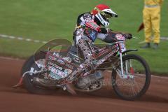 Speedway - Vierländer Vergleichskampf in Neustadt/Donau - Michael Härtel roter Helm - Foto: Jürgen Meyer