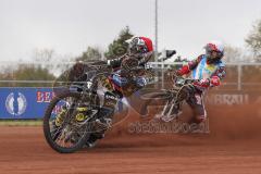 Speedway - Vierländer Vergleichskampf in Neustadt/Donau - Erik Riss roter Helm - Foto: Jürgen Meyer