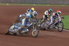 Speedway - Vierländer Vergleichskampf in Neustadt/Donau - Michael Härtel roter Helm - Foto: Jürgen Meyer