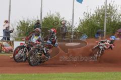 Speedway - Vierländer Vergleichskampf in Neustadt/Donau - Erik Riss roter Helm - Foto: Jürgen Meyer