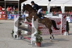 Reittage Hagau AUDI CUP - Lars Nieberg mit seinem Pferd Galippo 5 - Foto: Jürgen Meyer