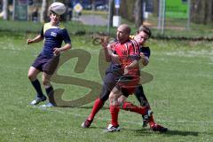 Rugby - Ingolstadt Baboons - Bamberg - Tobias Skrodzki rot Baboons Ingolstadt - Foto: Jürgen Meyer