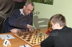 Schachclub Ingolstadt - Schachturnier im Manchinger Hof - Dr. Jürgen Straub links Schachclub Ingolstadt - Foto: Jürgen Meyer