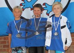 Freibad Ingolstadt - Oberbayerische Jugend Meisterschaft - Mitte Lars Grundheber Sieger 200 m Freistil