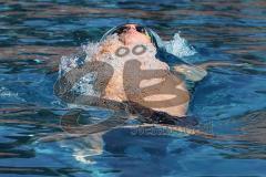 Schwimmen - SC Delphin Ingolstadt - Training - Freibad Ingolstadt - 50 Meter Becken - Paul Huch (Jahrgang 1996)  - Rückenschwimmen