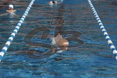 Schwimmen - SC Delphin Ingolstadt - Training - Freibad Ingolstadt - 50 Meter Becken - Paul Huch (Jahrgang 1996)  - Rückenschwimmen