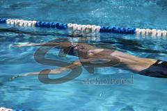 Schwimmen - SC Delphin Ingolstadt - Training - Freibad Ingolstadt - 50 Meter Becken - Paul Huch (Jahrgang 1996)  - Rückenschwimmen - Start