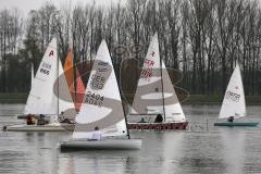 Segelregatta des ESV Ingolstadt - Donau Staustufe Ingolstadt - Start