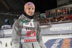 68. Vierschanzentournee 2019/2020 - Oberstdorf Auftaktspringen - Zweiter Platz Karl Geiger GER Jubel Finale