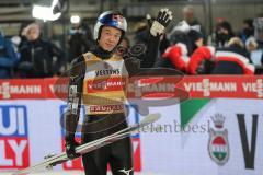 68. Vierschanzentournee 2019/2020 - Oberstdorf Auftaktspringen - Erster Platz Ryoyu Kobayashi JPN Jubel Finale