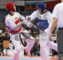 Saturn Arena - Deutsche Meisterschaft Taekwondo 2010 - Rot Daniel Habecker und Blau Volker Hasse