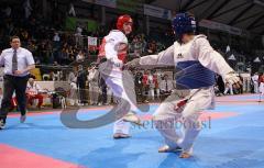 Saturn Arena - Deutsche Meisterschaft Taekwondo 2010 - rot Sven Kaminski und blau Stefan Wespel