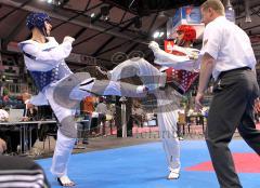 Taekwondo DM 2011 - Saturna Arena - rot Marwan Bhouri, blau Christoph Lehmann 2.Platz DM
