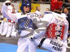 Taekwondo DM 2011 - Saturna Arena - blau Thomas Gebel (2.Platz), rot Patrick Rubenbauer