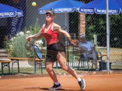 Tennis - Nordbräu Cup - Finale  - Frauen - 2026 - Nordbräu Cup 2026 - Finale - Frauen - Graber Nadine - TC Aschheim in Pink - Grigorieva Darja - TK Bietigheim in dunkler Hose - Foto: Meyer Jürgen