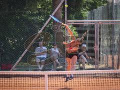 Tennis - Nordbräu Cup - Finale  - Frauen - 2026 - Nordbräu Cup 2026 - Finale - Frauen - Graber Nadine - TC Aschheim in Pink - Grigorieva Darja - TK Bietigheim in dunkler Hose - Foto: Meyer Jürgen