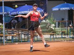 Tennis - Nordbräu Cup - Finale  - Frauen - 2026 - Nordbräu Cup 2026 - Finale - Frauen - Graber Nadine - TC Aschheim in Pink - Grigorieva Darja - TK Bietigheim in dunkler Hose - Foto: Meyer Jürgen