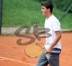 Tennis Jugend Stadtmeisterschaft Ingolstadt - Sieger im Einzel Martin Lenger (STC) gegen Rafael Götz vom DRC