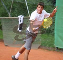 Tennis Jugend Stadtmeisterschaft Ingolstadt - Sieger im Einzel Martin Lenger (STC) gegen Rafael Götz vom DRC