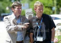 Porsche Cup 2007 - Finale - Die Veranstalter - Links Herr Rieger - rechts Herr Gunter