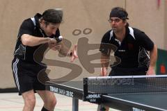 Tischtennis Herren - MTV Ingolstadt - TSV 1863 Schwabmünchen - Christian Raba im Doppel mit rechts Harald Gumpert