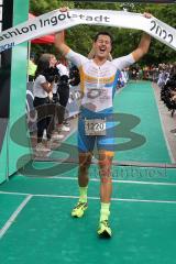 Triathlon Ingolstadt 2022 - Olympische Distanz - 1. Sieger WITTMANN Andreas - TSV Gaimersheim - mit einer Zeit von 2:01:09 - Foto: Jürgen Meyer