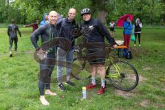 Triathlon Ingolstadt 2022 -  Links Manuel Sternisa Geschäftsführer FCI - mitte Christoph Kappel Co-Trainer Analyse  FCI - rechts Alexander Kamann - Foto: Jürgen Meyer