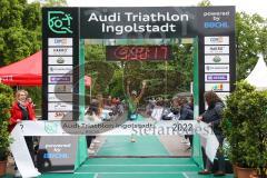 Triathlon Ingolstadt 2022 - Hirsch Wilhelm - Pro Team Hotel Jakob - 1. Sieger der Mitteldistanz mit einer Zeit von 3:30:18 - Foto: Jürgen Meyer