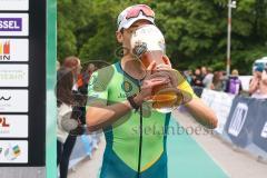 Triathlon Ingolstadt 2022 - Hirsch Wilhelm - Pro Team Hotel Jakob - 1. Sieger der Mitteldistanz mit einer Zeit von 3:30:18 - Foto: Jürgen Meyer