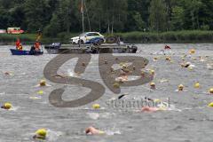 Triathlon Ingolstadt 2012 - Ein Audi A1 auf der Boje